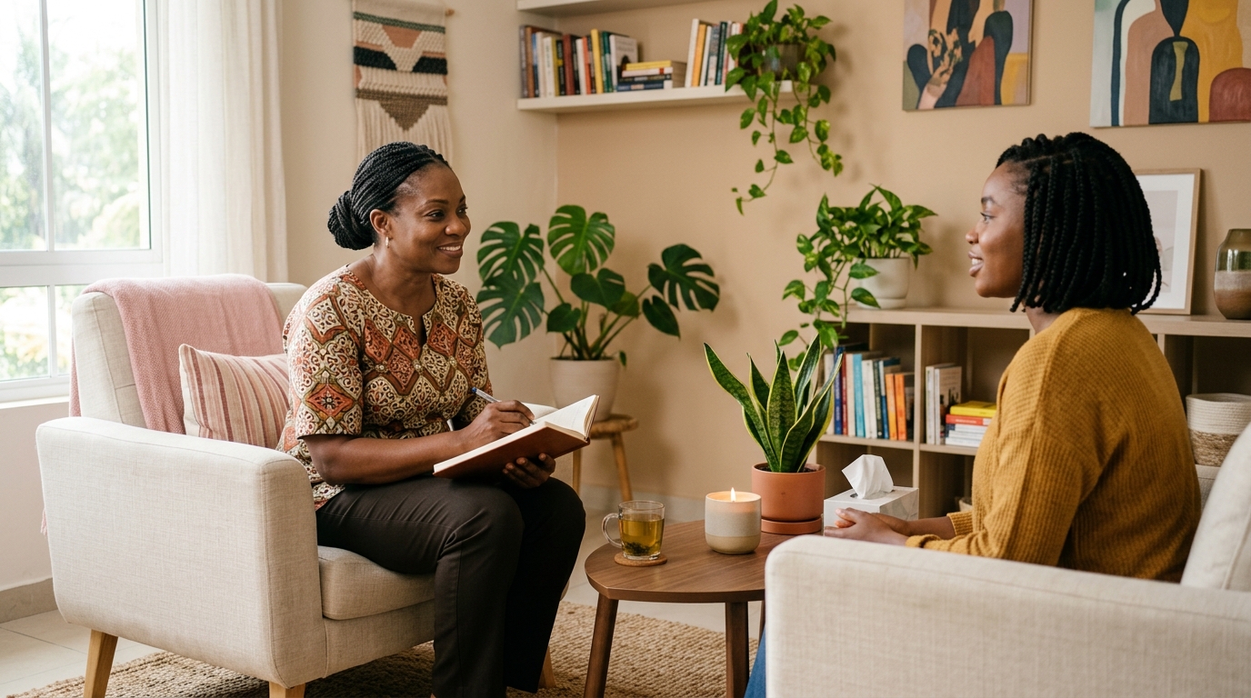 Therapy space at Arraka Wellness Hub